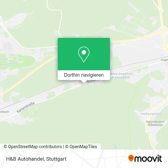 H&B Autohandel Karte