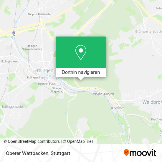 Oberer Wattbacken Karte