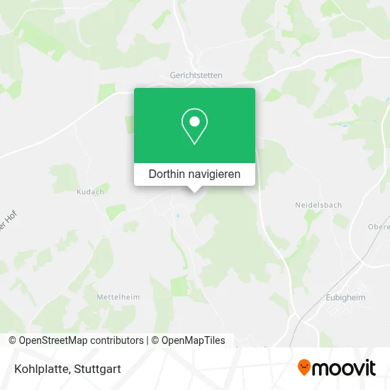 Kohlplatte Karte