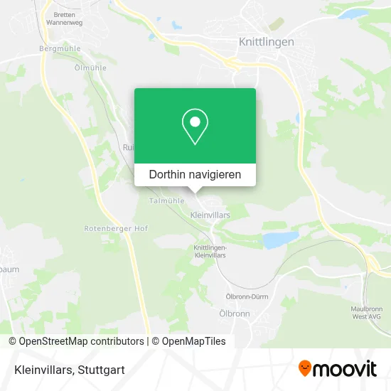Kleinvillars Karte