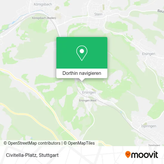 Civitella-Platz Karte