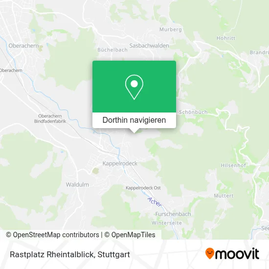 Rastplatz Rheintalblick Karte