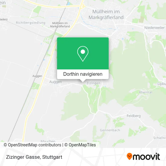 Zizinger Gasse Karte