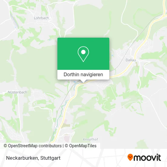 Neckarburken Karte