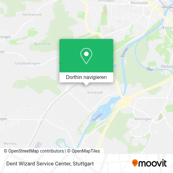 Dent Wizard Service Center Karte