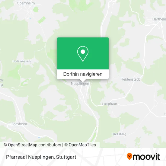 Pfarrsaal Nusplingen Karte