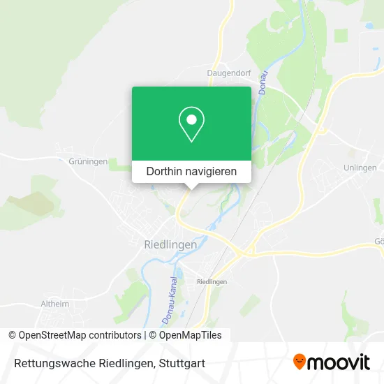 Rettungswache Riedlingen Karte