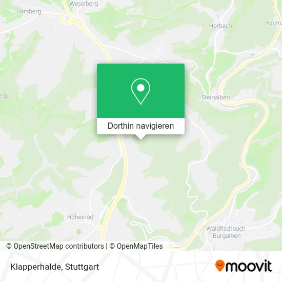 Klapperhalde Karte