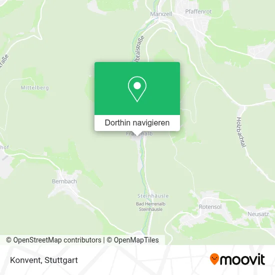 Konvent Karte