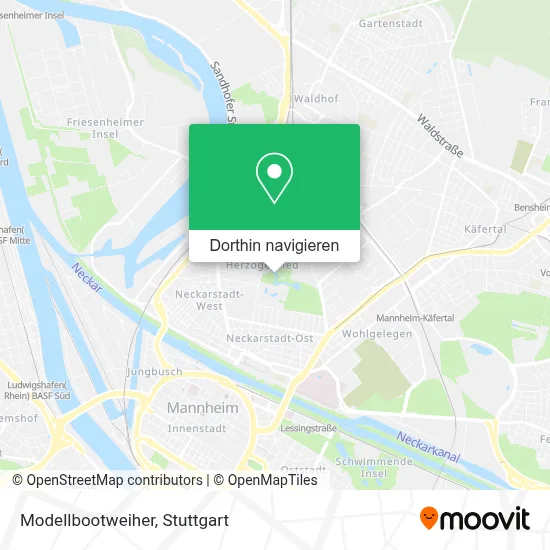 Modellbootweiher Karte