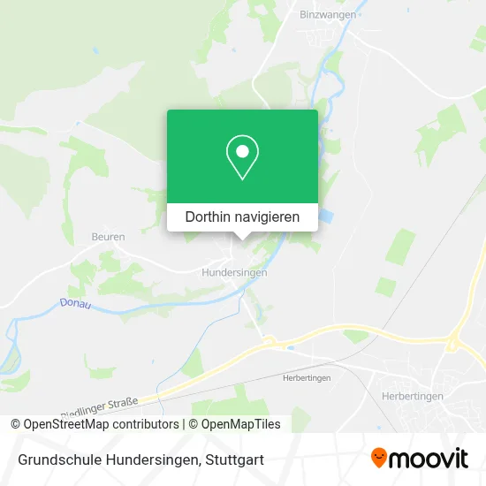 Grundschule Hundersingen Karte