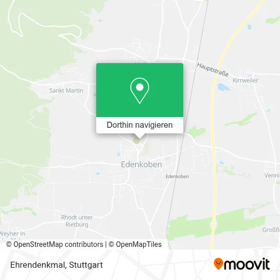 Ehrendenkmal Karte