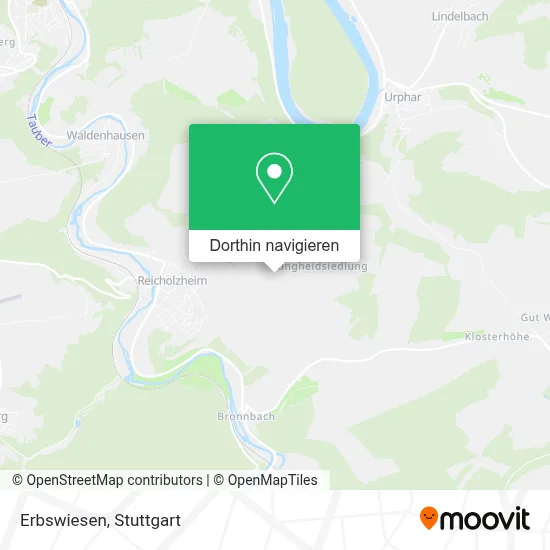 Erbswiesen Karte