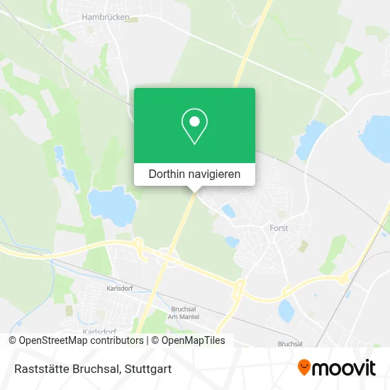 Raststätte Bruchsal Karte
