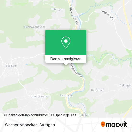 Wassertretbecken Karte