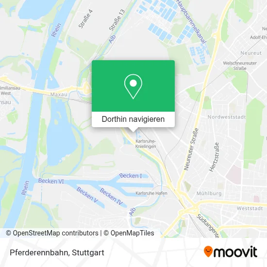 Pferderennbahn Karte
