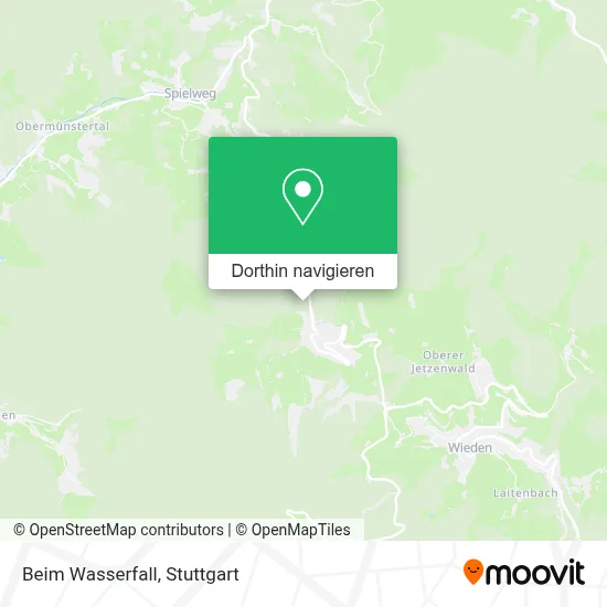 Beim Wasserfall Karte
