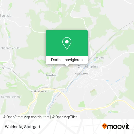 Waldsofa Karte