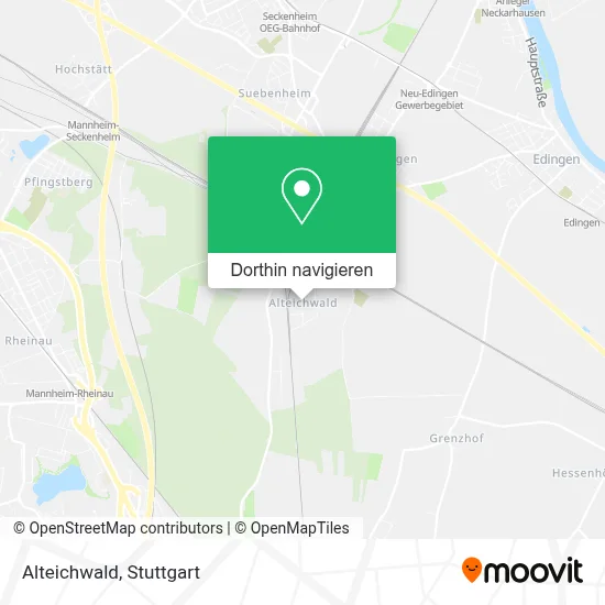 Alteichwald Karte