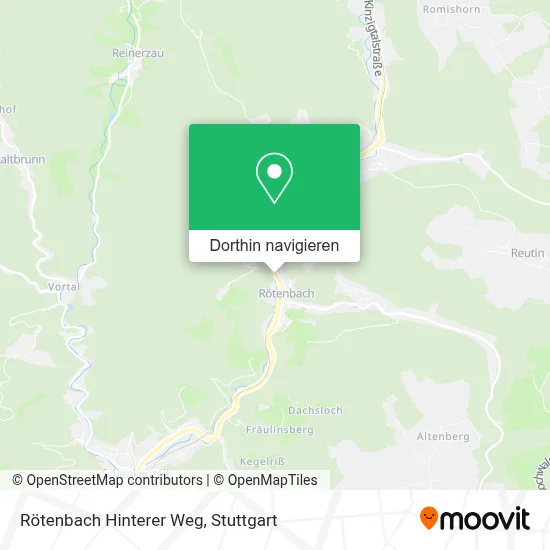 Rötenbach Hinterer Weg Karte