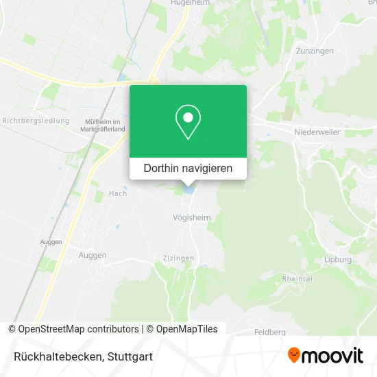 Rückhaltebecken Karte