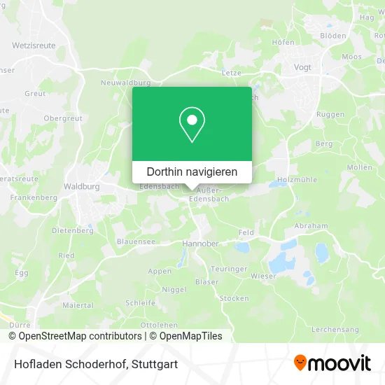 Hofladen Schoderhof Karte