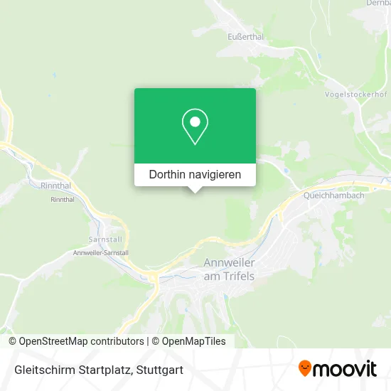 Gleitschirm Startplatz Karte