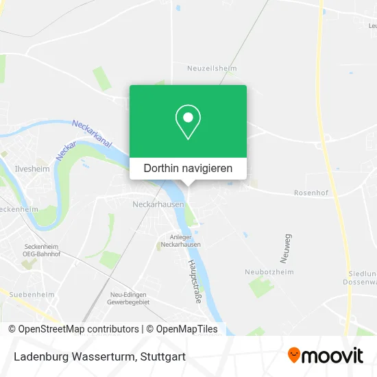 Ladenburg Wasserturm Karte