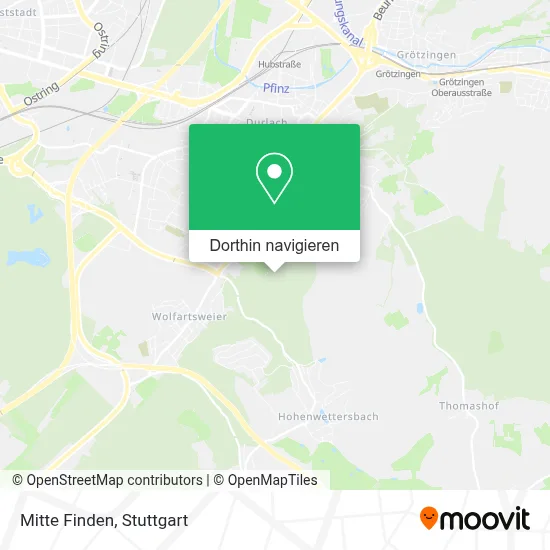 Mitte Finden Karte