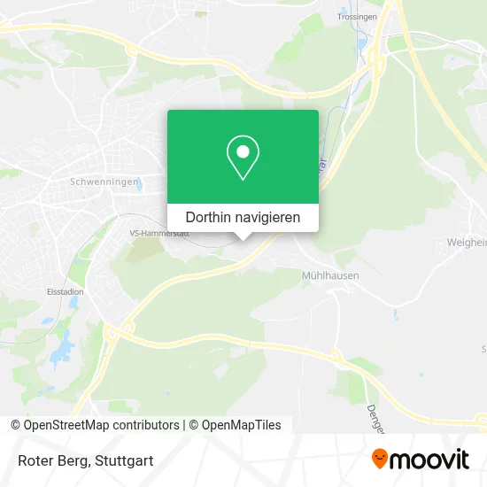 Roter Berg Karte