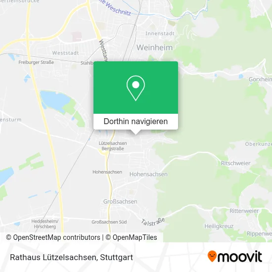 Rathaus Lützelsachsen Karte