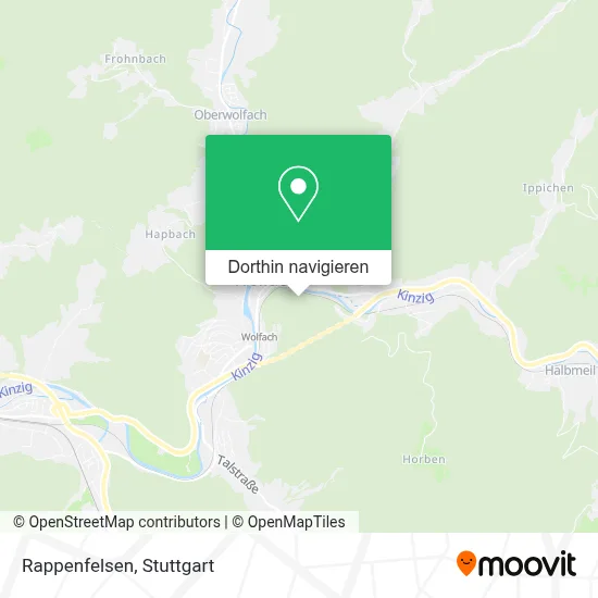 Rappenfelsen Karte
