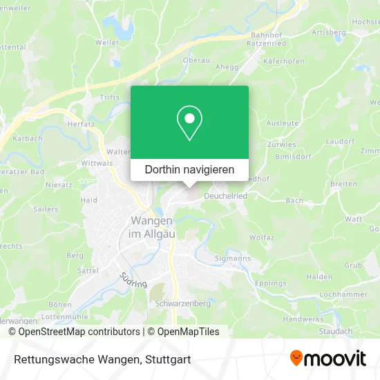 Rettungswache Wangen Karte