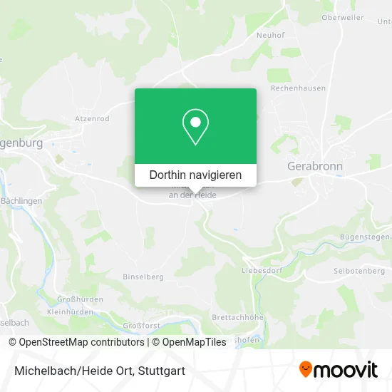 Michelbach/Heide Ort Karte