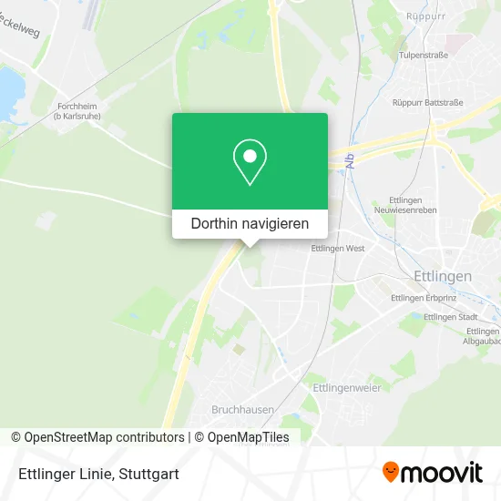 Ettlinger Linie Karte