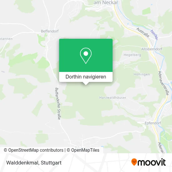 Walddenkmal Karte