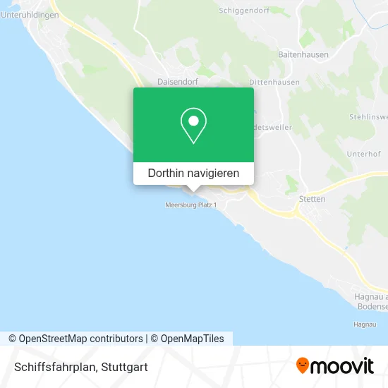 Schiffsfahrplan Karte