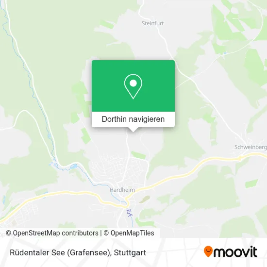Rüdentaler See (Grafensee) Karte