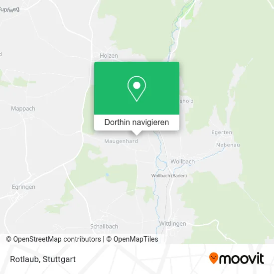 Rotlaub Karte