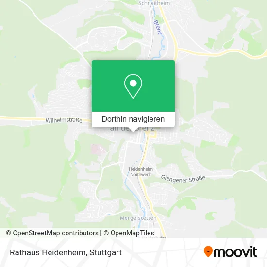 Rathaus Heidenheim Karte