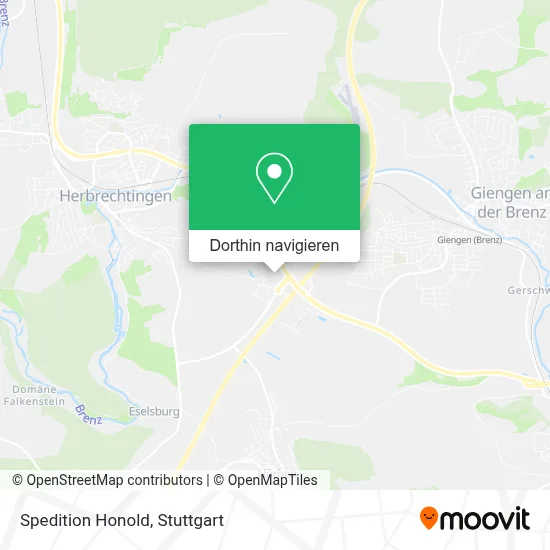 Spedition Honold Karte