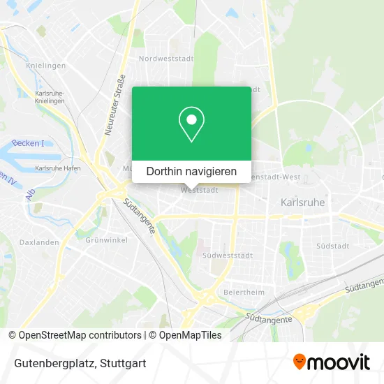 Gutenbergplatz Karte