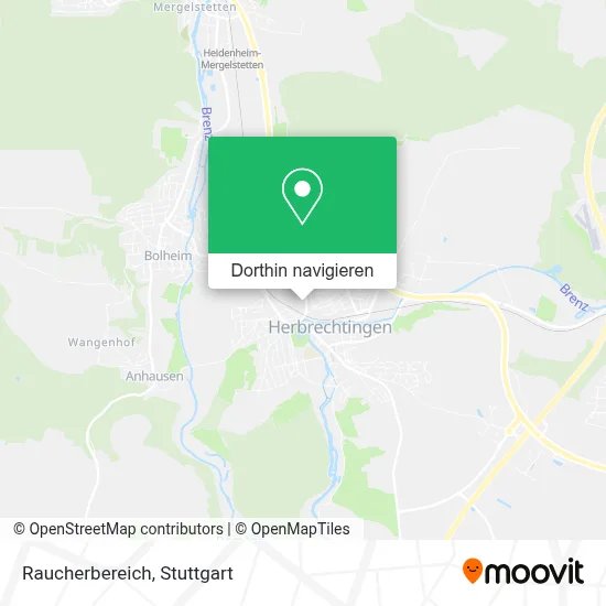 Raucherbereich Karte