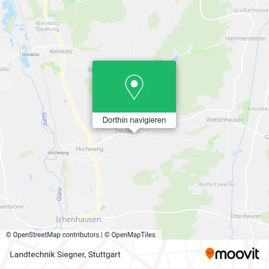 Landtechnik Siegner Karte