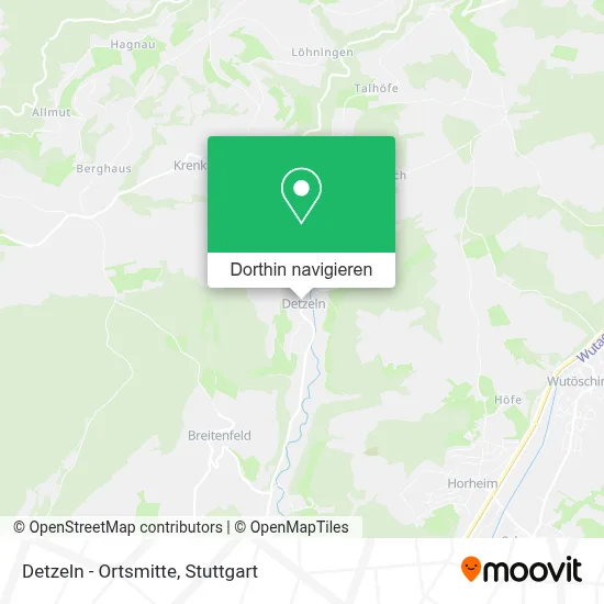 Detzeln - Ortsmitte Karte