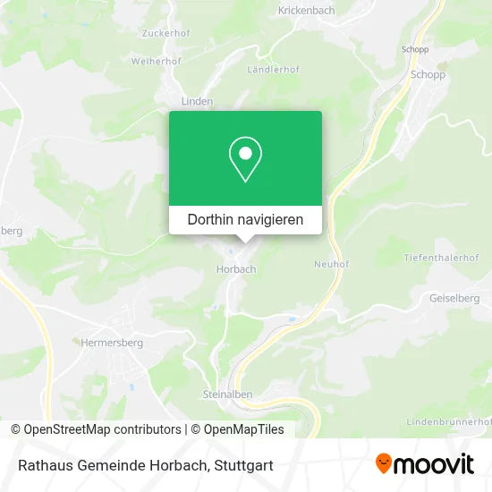 Rathaus Gemeinde Horbach Karte