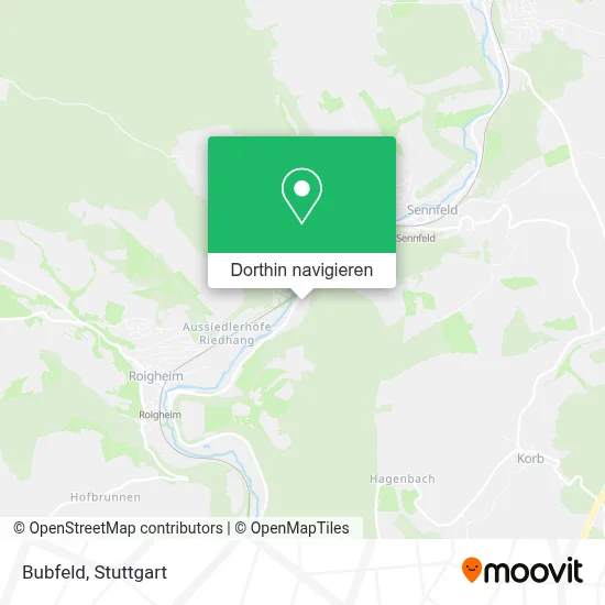 Bubfeld Karte