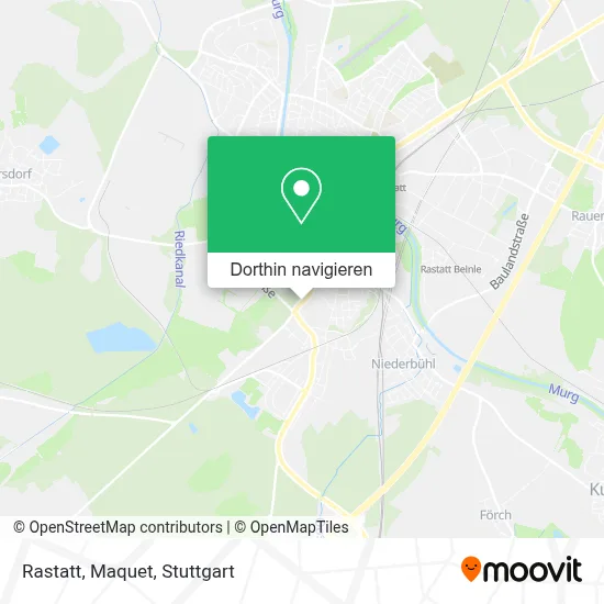 Rastatt, Maquet Karte