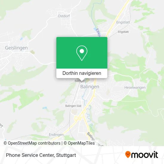 Phone Service Center Karte