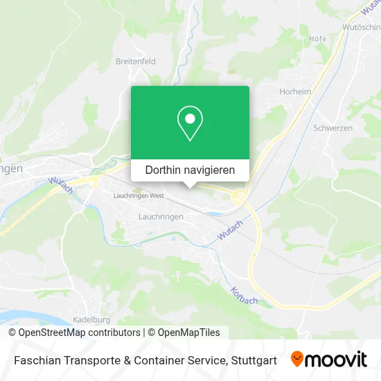 Faschian Transporte & Container Service Karte